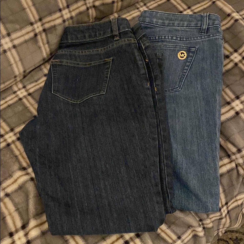 Michael Kors Jeans bundle Blue and Dark Blue skinny Jeans